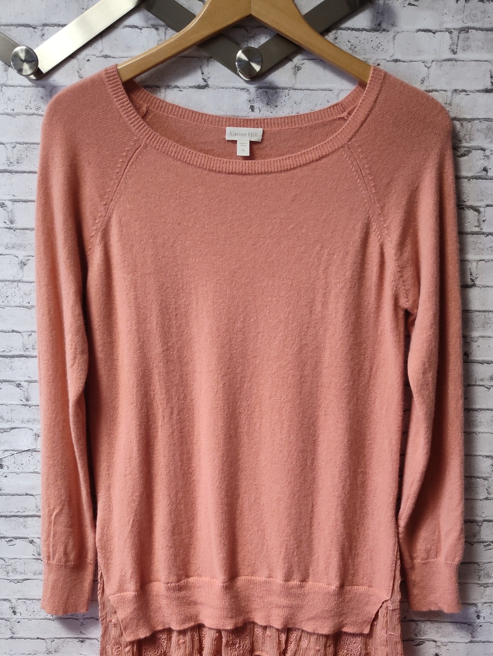 Garnet Hill Cashmere Crewneck Sweater